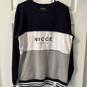 Nicce Sweatshirt Men's XL Navy /Gray